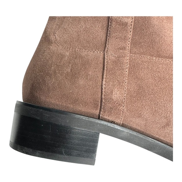 Stuart Weitzman Sadie Brown Suede Slip On Ankle Boot 9.5 - Picture 10 of 12